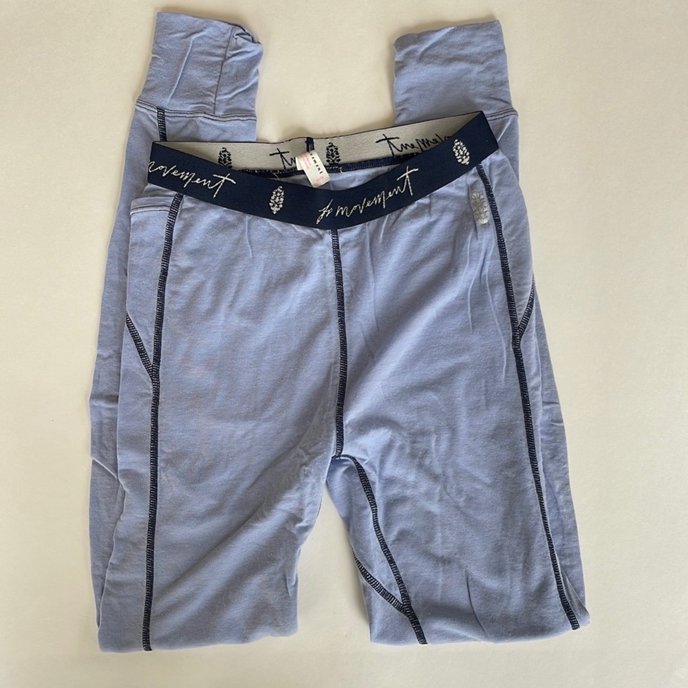 Free People Movement Blue/Navy Long Johns/Leggings Size XS